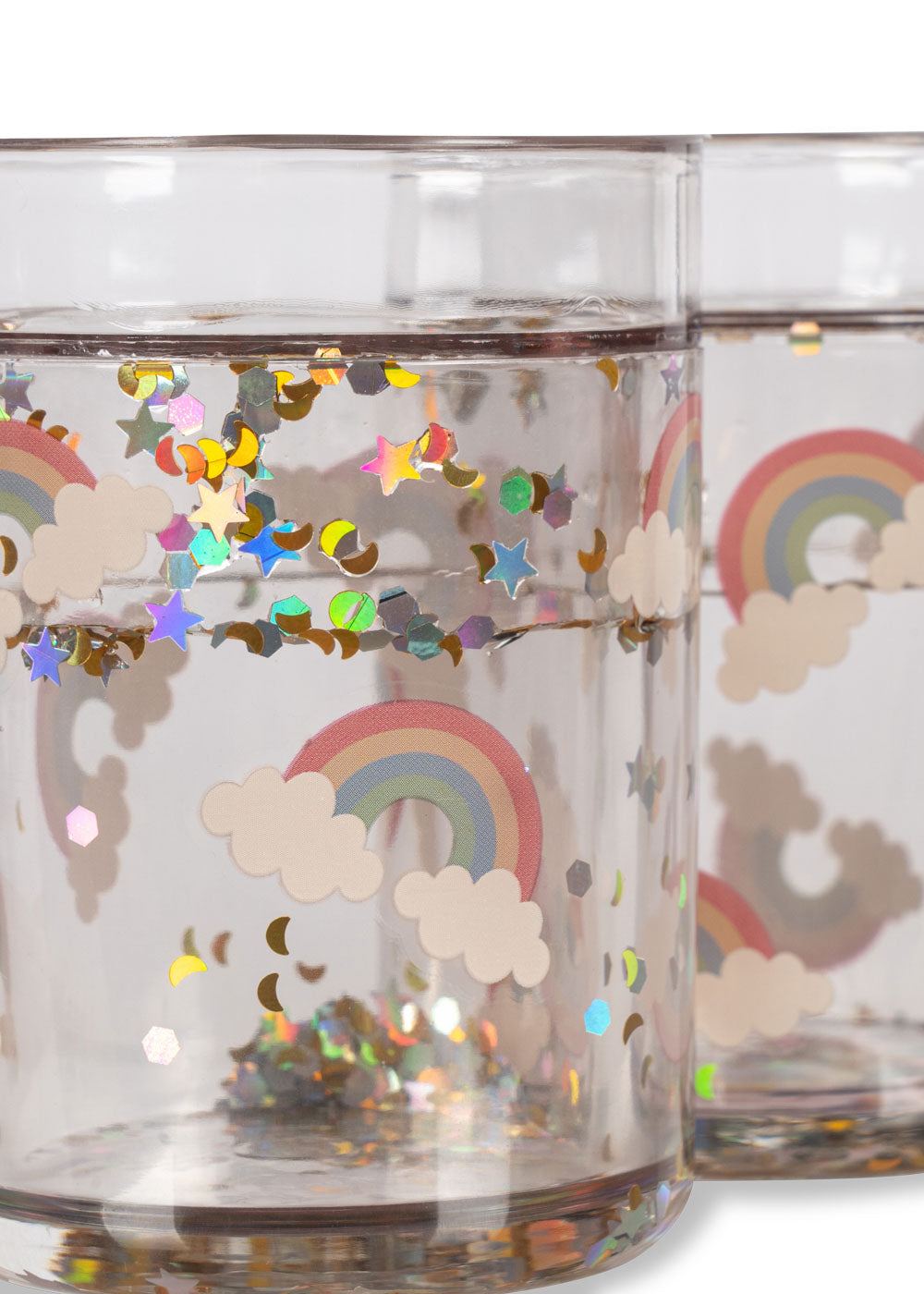2 Pack Glitter Cups (Rainbow)