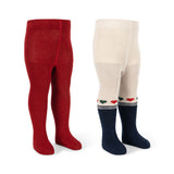 2 Pack Lurex Tights (Heart Mix)