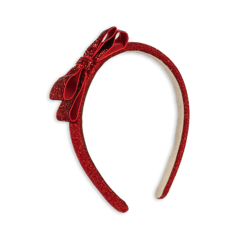 Juliette Bow Headband (Rio Red)