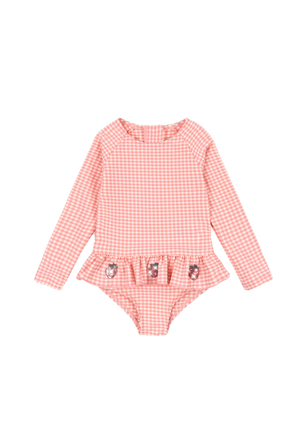 Etta Longsleeve Swimsuit (Geranium Pink)