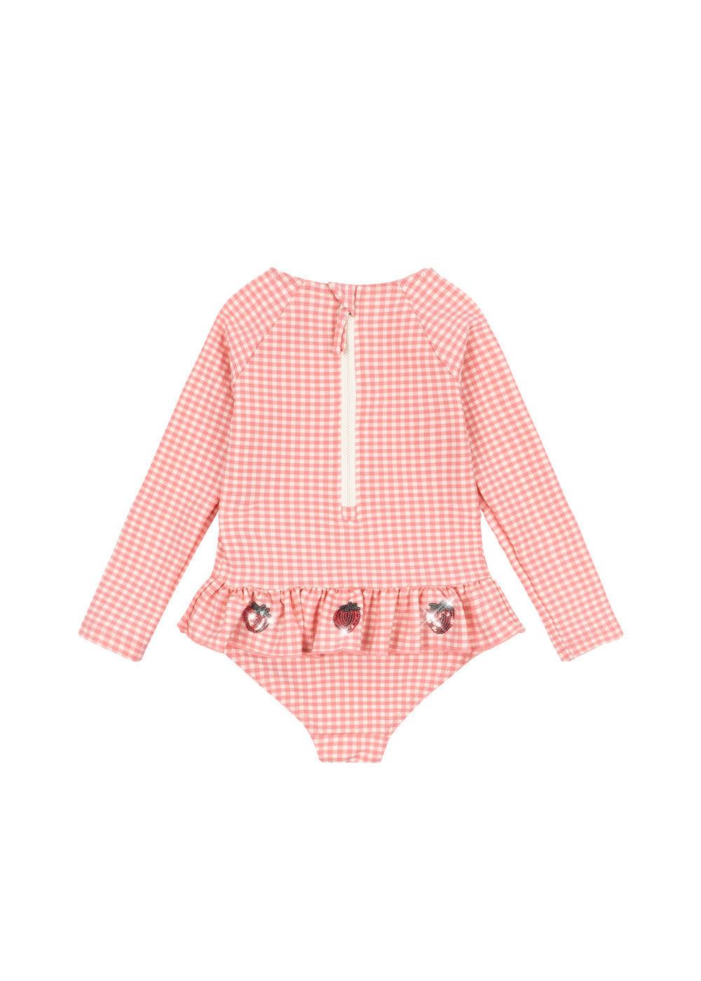 Etta Longsleeve Swimsuit (Geranium Pink)