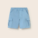 Twill Bermuda Shorts (Blue)