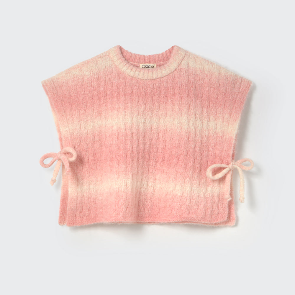 Tricot Mohair Vest (Silver Pink)