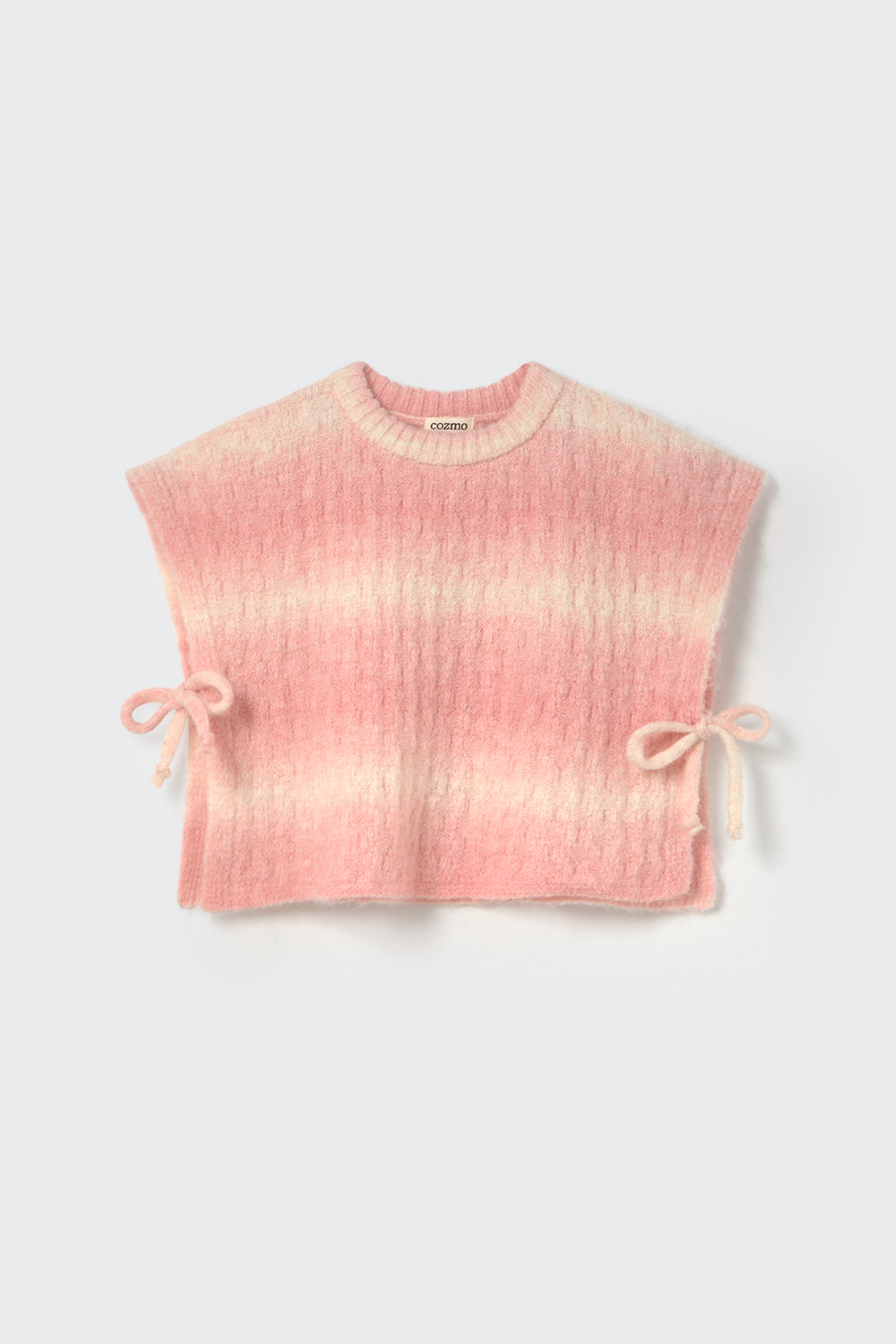 Tricot Mohair Vest (Silver Pink)