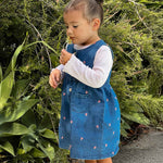 Embroidered Pinnie & Top Set (Toadstool Broderie)
