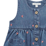 Embroidered Pinnie & Top Set (Toadstool Broderie)