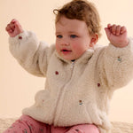 Fluffy Embroidered Jacket (Wheat Forest Broderie)