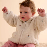 Fluffy Embroidered Jacket (Wheat Forest Broderie)