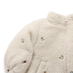 Fluffy Embroidered Jacket (Wheat Forest Broderie)