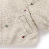 Fluffy Embroidered Jacket (Wheat Forest Broderie)