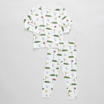 Kids PJ Set (Cream Golf Tournament)