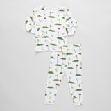 Kids PJ Set (Cream Golf Tournament)
