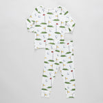Kids PJ Set (Cream Golf Tournament)