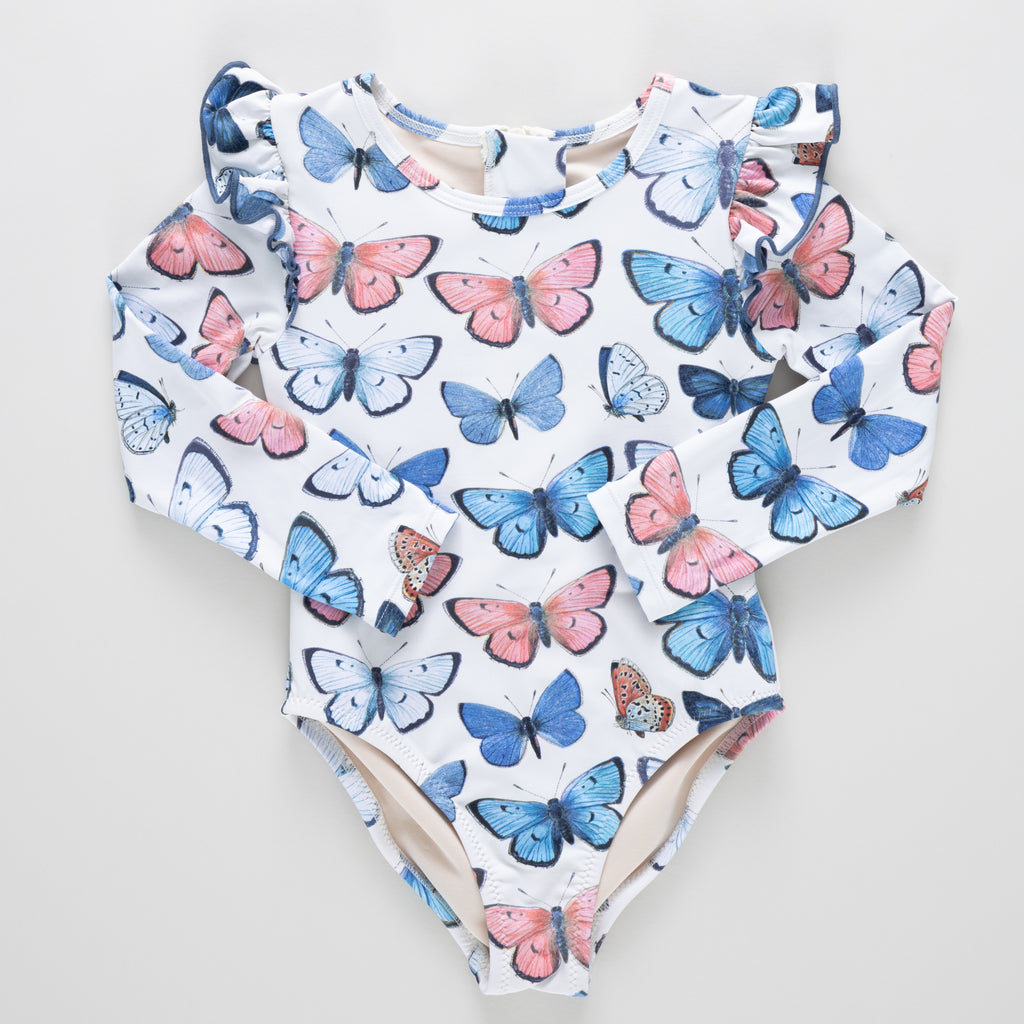 Girls Rachel Suit (Vintage Butterflies)