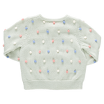 Girls Pom Pom Maude Sweater (Light Green)