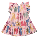 Girls Harper Dress (Patterned Bows)