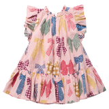 Girls Harper Dress (Patterned Bows)