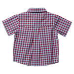 Boys Jack Shirt (Red Light Blue Check)