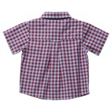 Boys Jack Shirt (Red Light Blue Check)