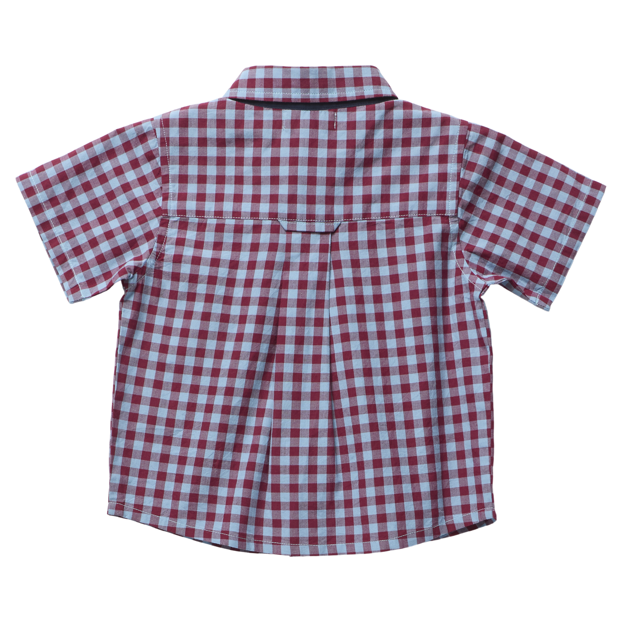 Boys Jack Shirt (Red Light Blue Check)
