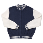 Boys Varsity Zip Sweater (Navy)