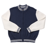 Boys Varsity Zip Sweater (Navy)