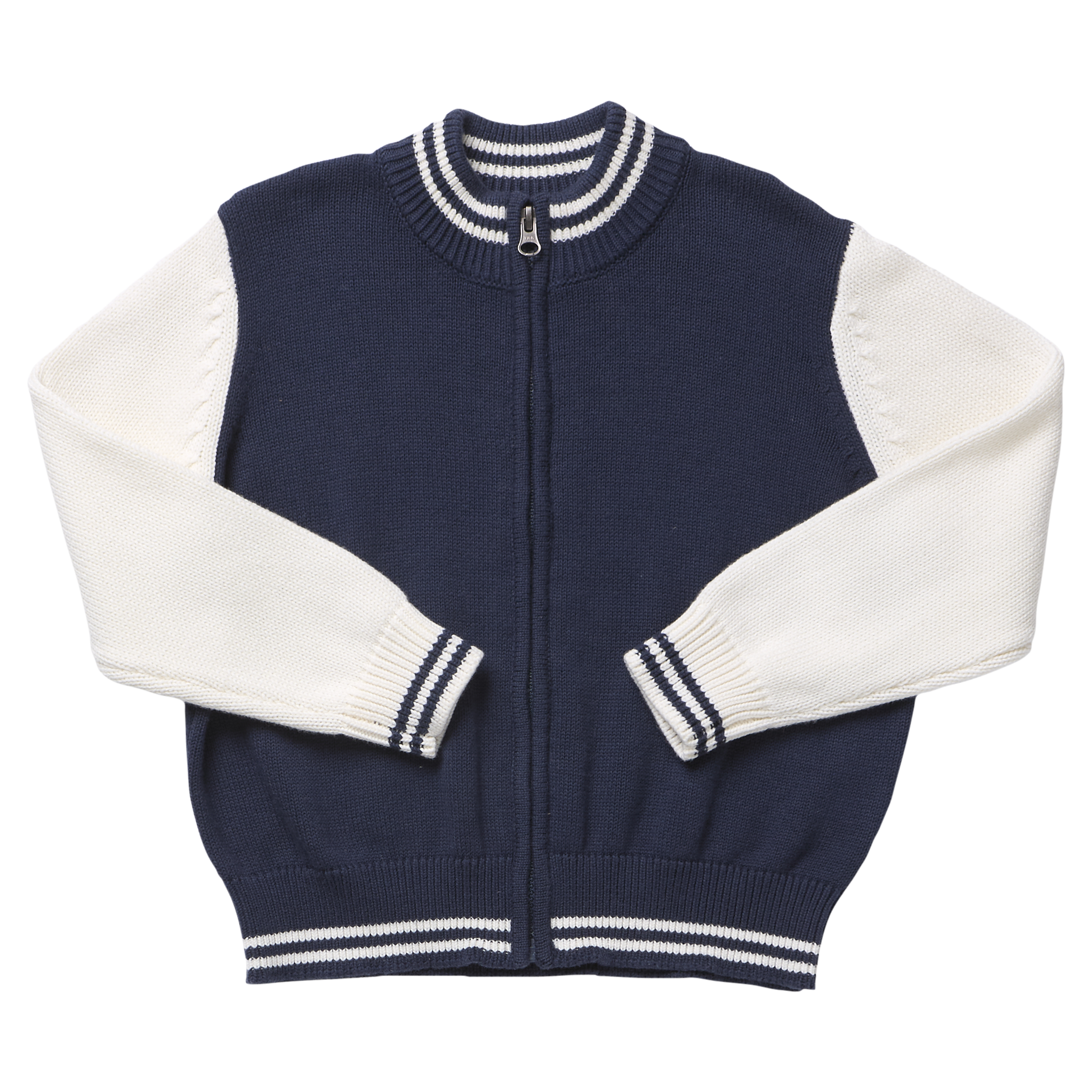 Boys Varsity Zip Sweater (Navy)