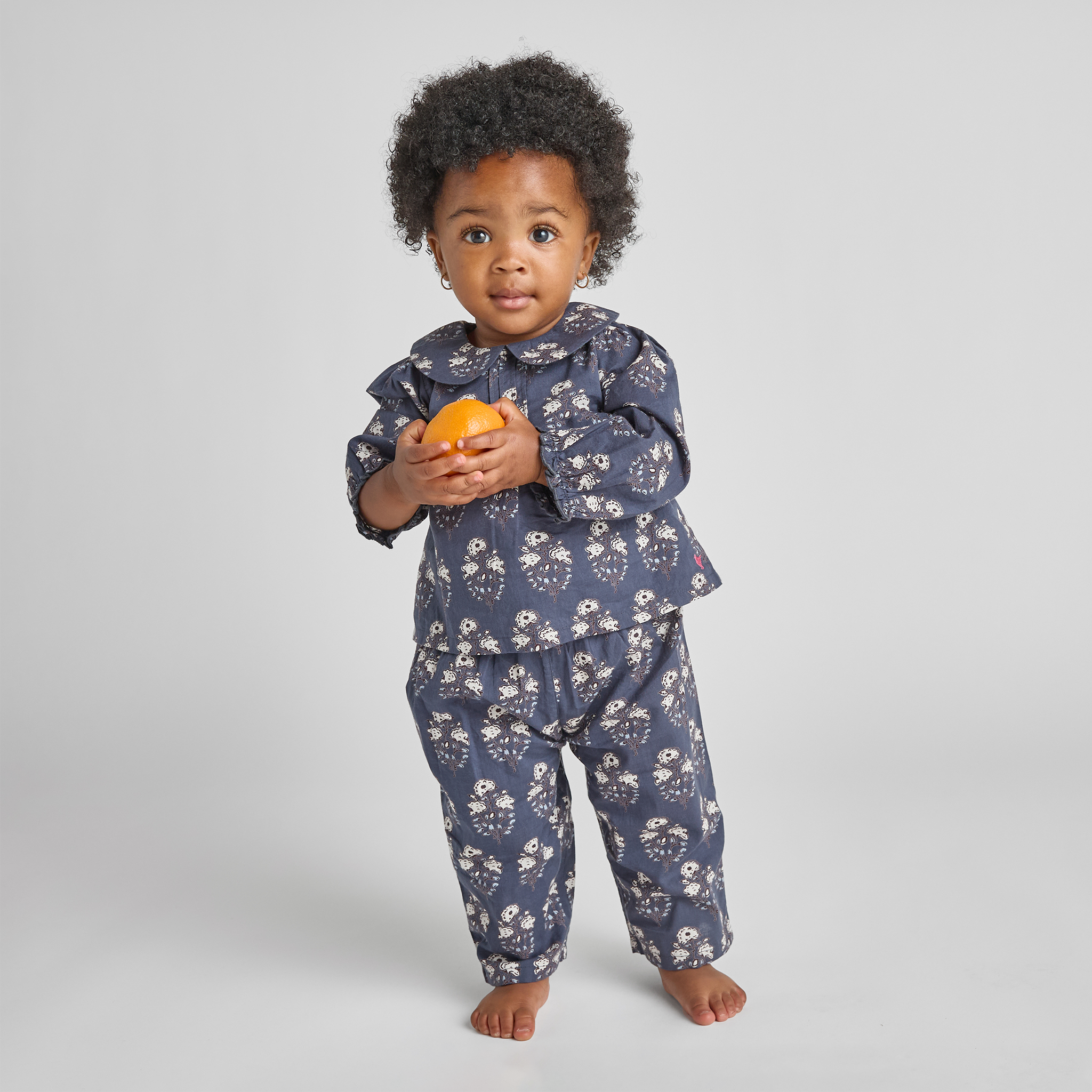 Baby Girls Dawson 2-Piece Set (Navy Strawflower)