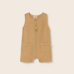 Soft Gauze Cotton Jumpsuit (Sand)