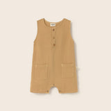 Soft Gauze Cotton Jumpsuit (Sand)