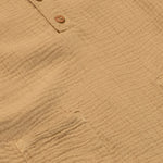 Soft Gauze Cotton Jumpsuit (Sand)
