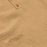 Soft Gauze Cotton Jumpsuit (Sand)