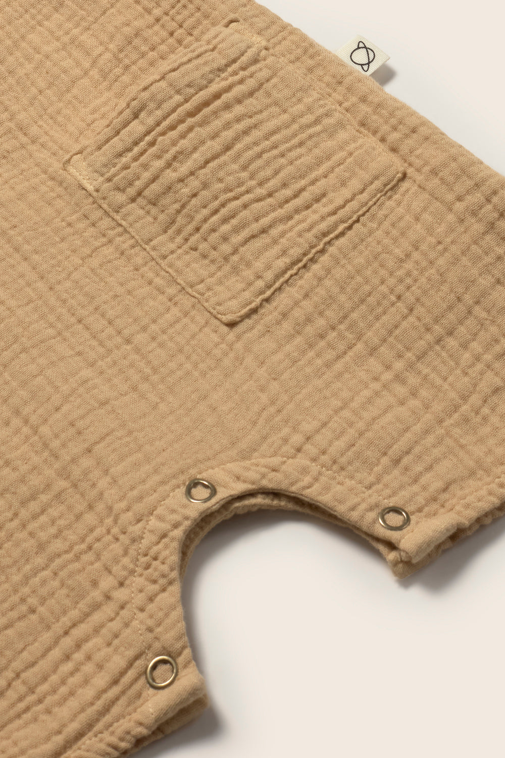 Soft Gauze Cotton Jumpsuit (Sand)