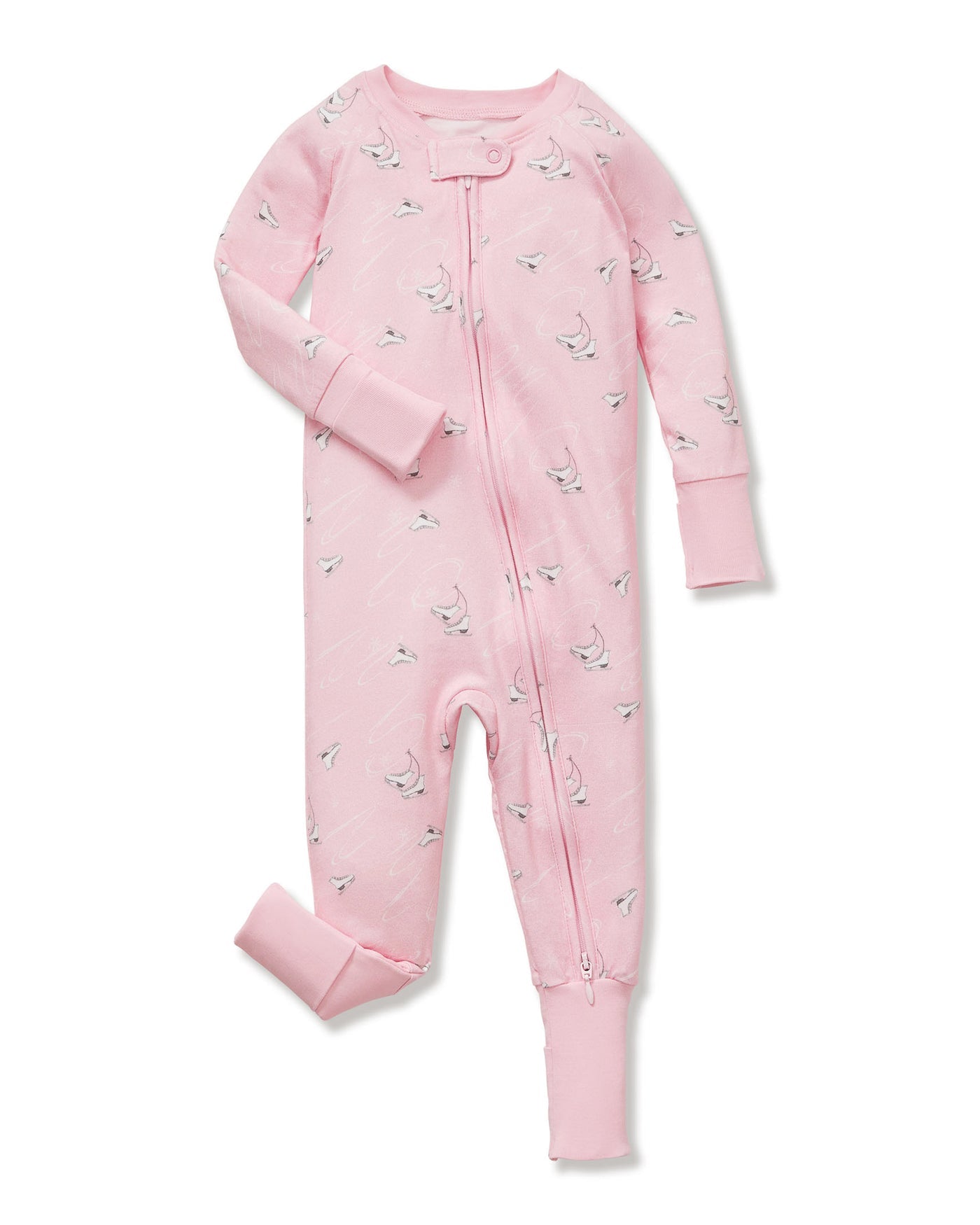 Pima Peekaboo Romper (Winter Skates)