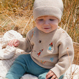 Knitted Legging (Duck Egg Melange)