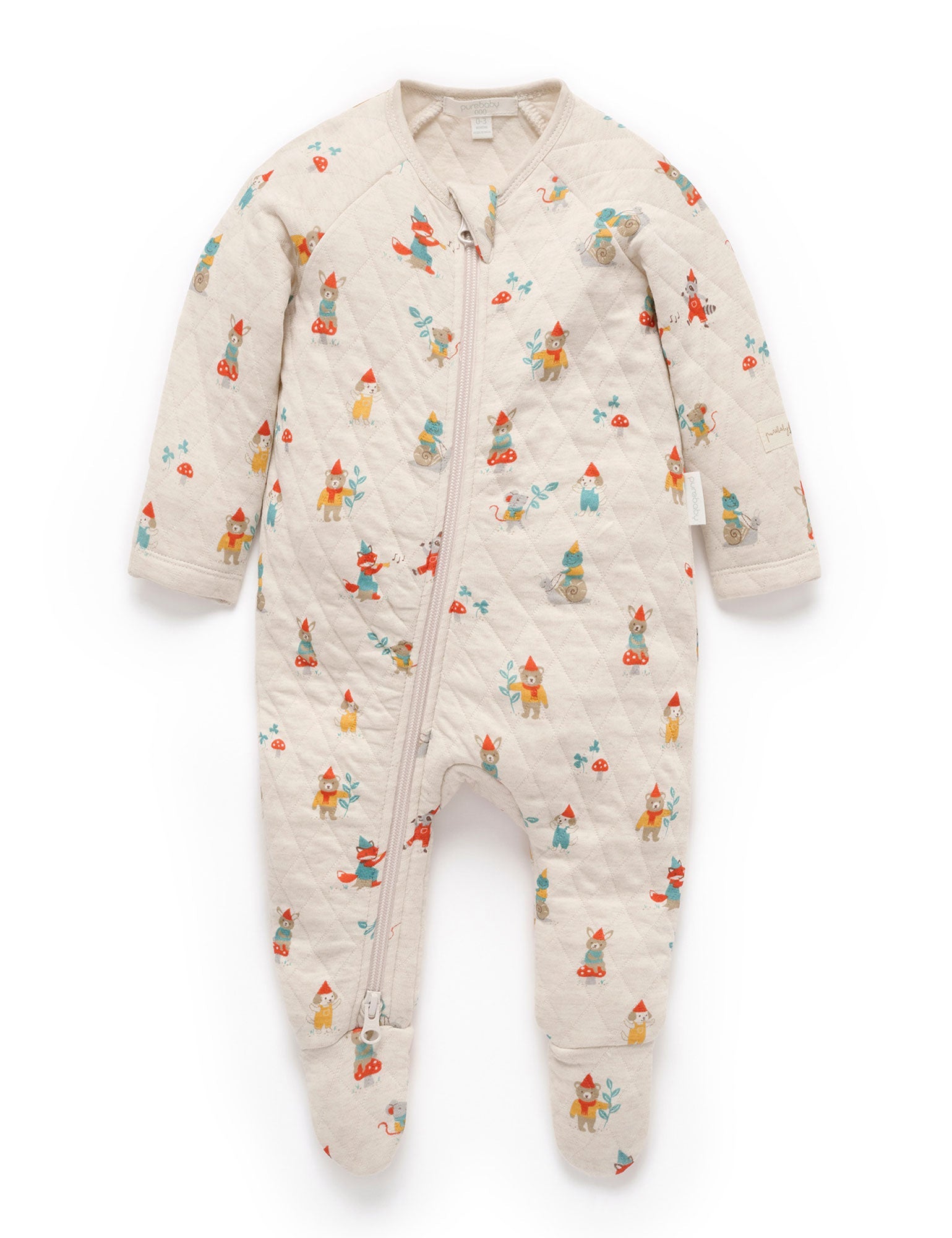 Quilted Growsuit (Gnome Print)