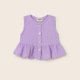 Soft Gauze Cotton Baby Top (Lavender)