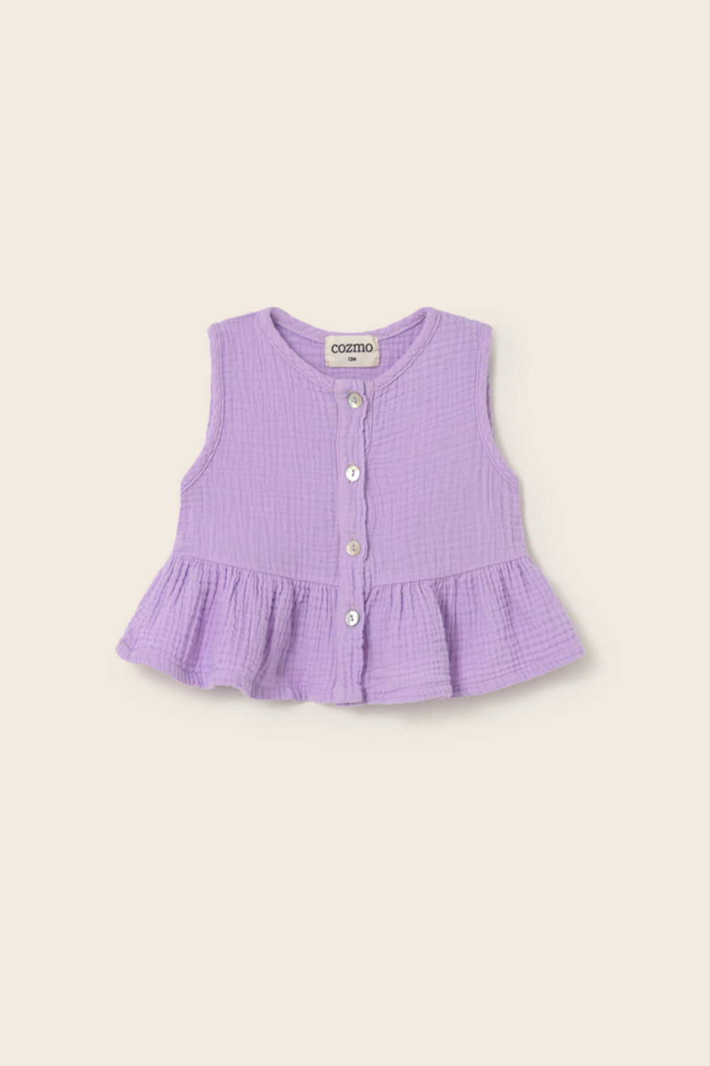 Soft Gauze Cotton Baby Top (Lavender)