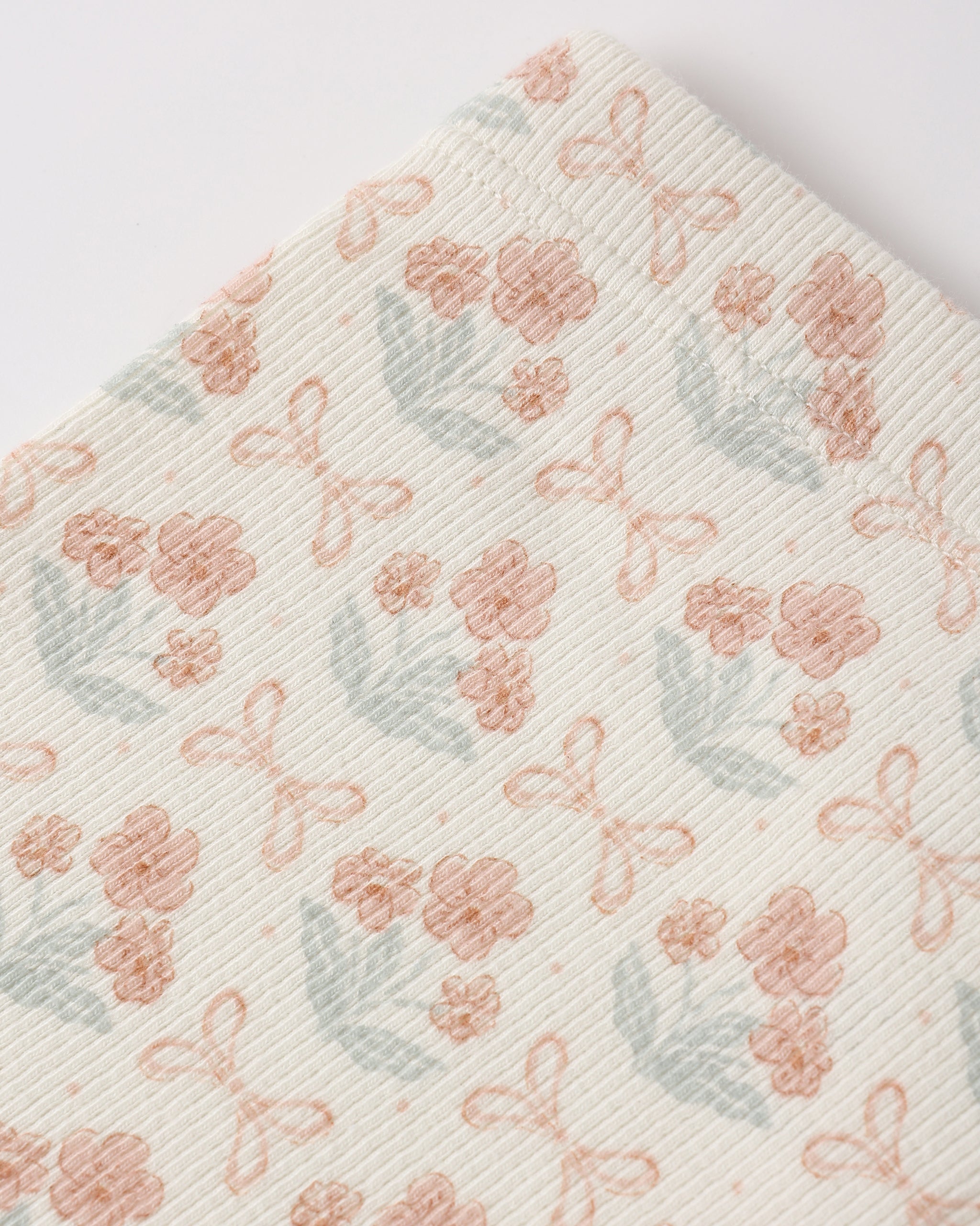 Ribbed Legging Set (Blossom, Heathered Seafoam)
