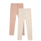 Ribbed Legging Set (Natural, Melon)