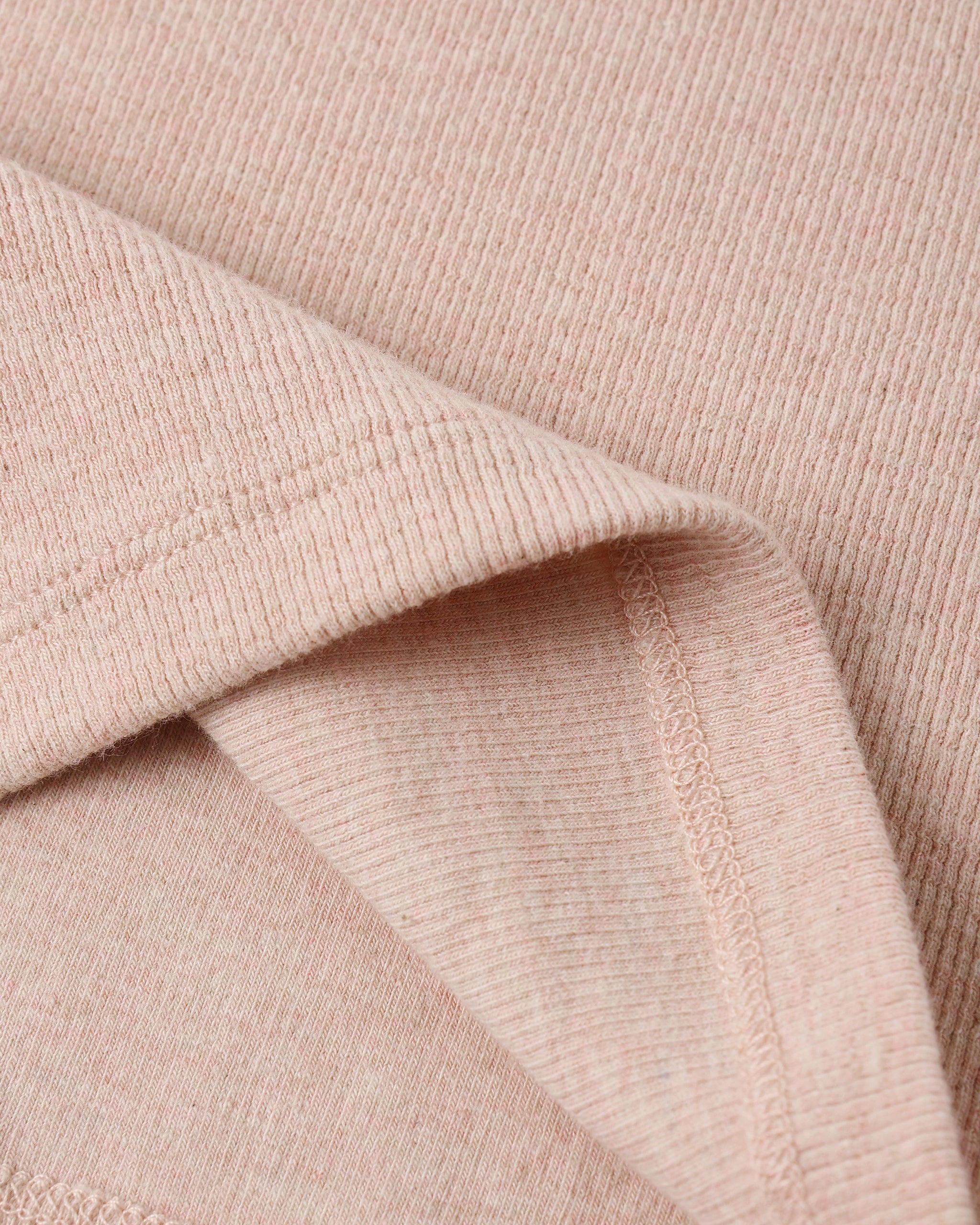 Ribbed Tank Set (Shell, Heathered Blush)