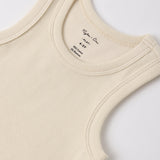 Ribbed Tank Set (Shell, Heathered Blush)
