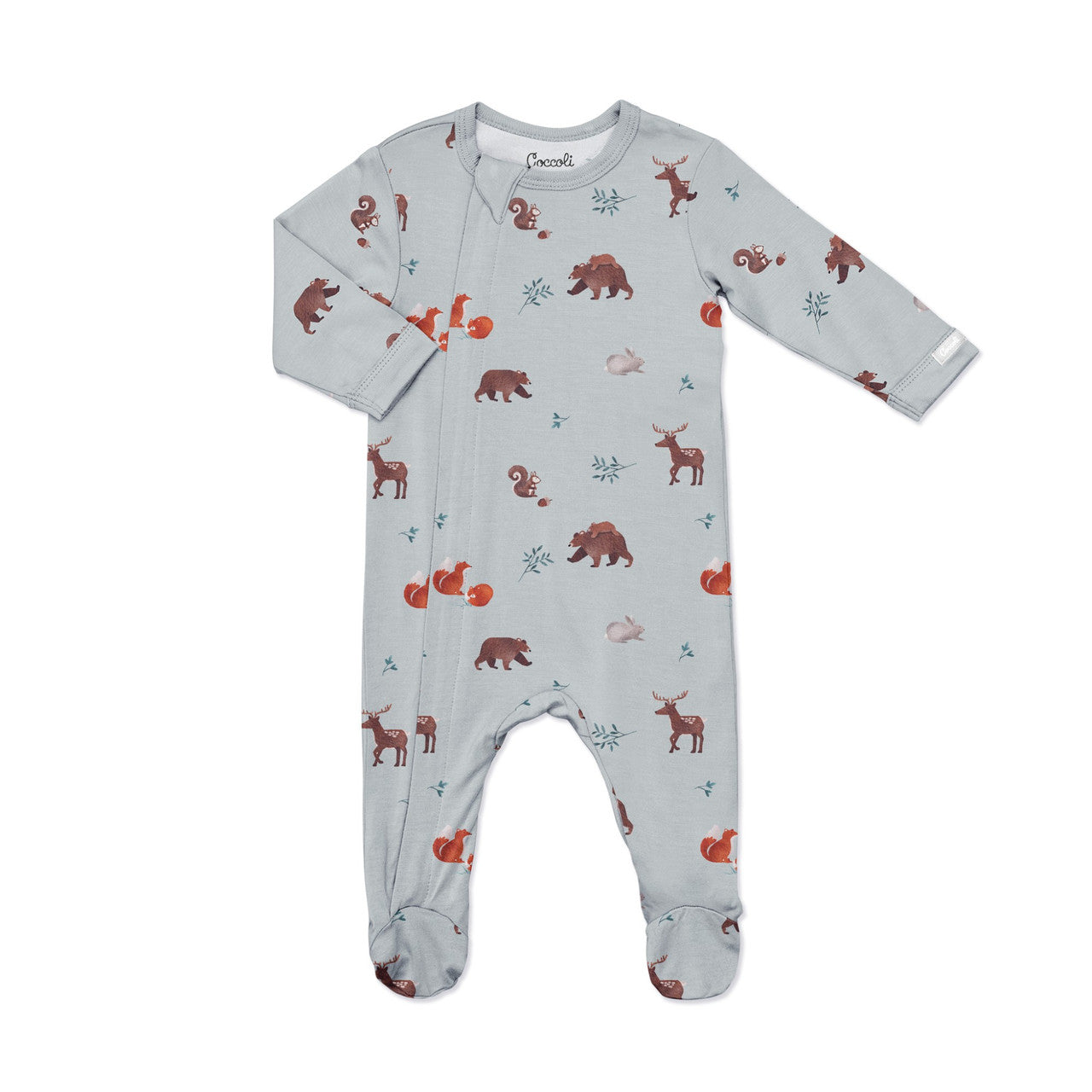 Zipper Footie (Animals on Mercury)
