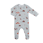 Zipper Footie (Animals on Mercury)