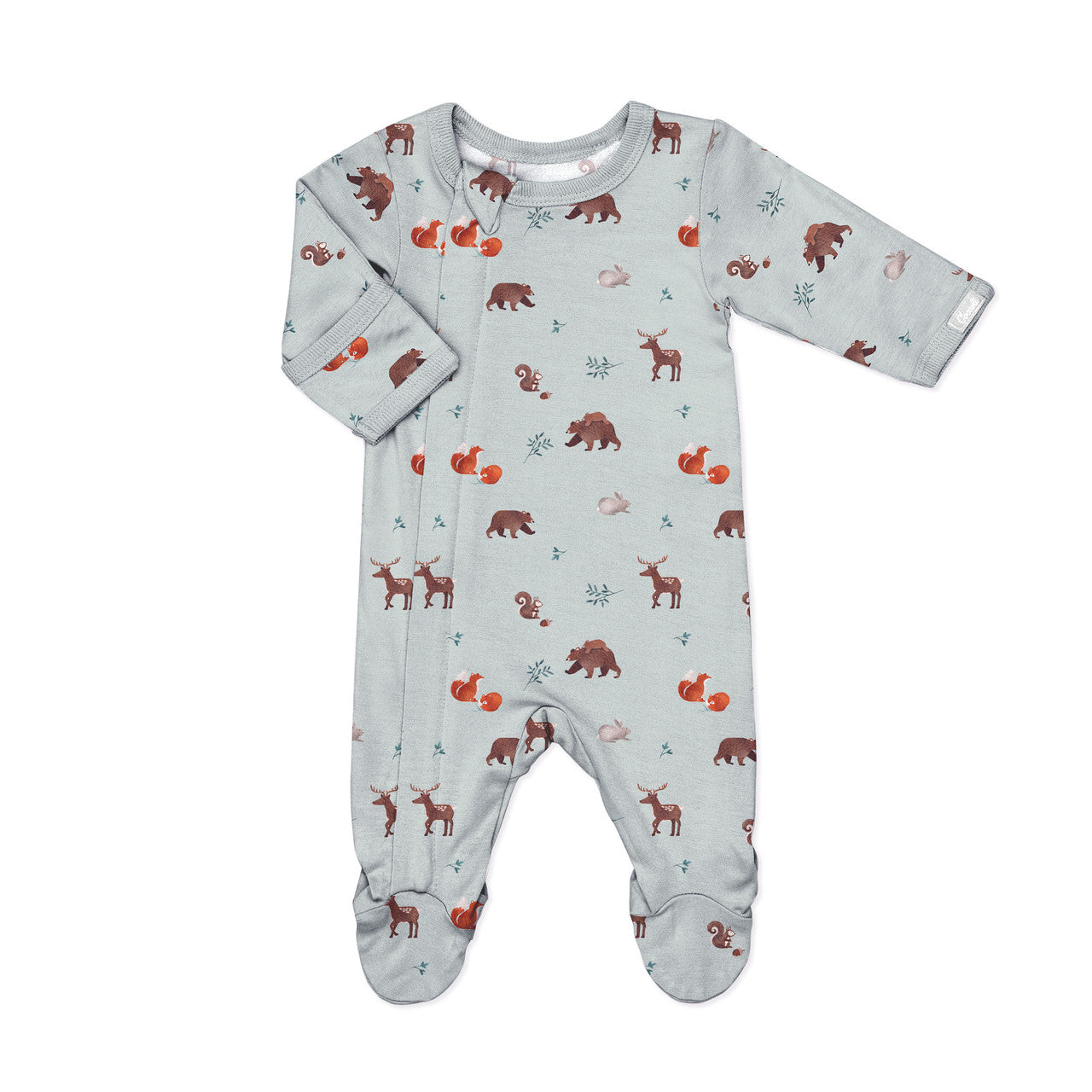 Zipper Footie (Animals on Mercury)