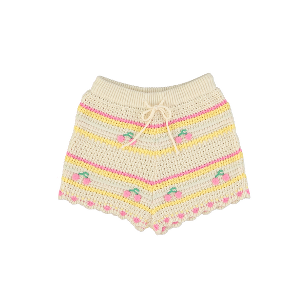 Paloma Shorts (Cherry Stripe)