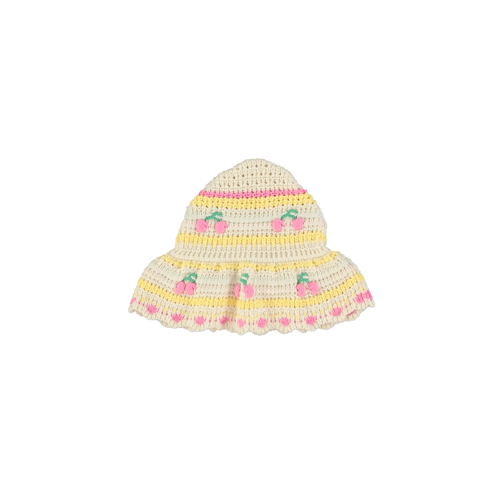 Paloma Sunhat (Cherry Stripe)