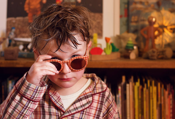 Classic Bendable & Polarized Sunglasses (Sunset Gingham)