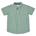 Boys Jack Shirt (Green White Check)