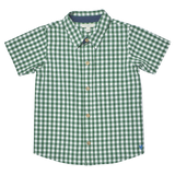 Boys Jack Shirt (Green White Check)